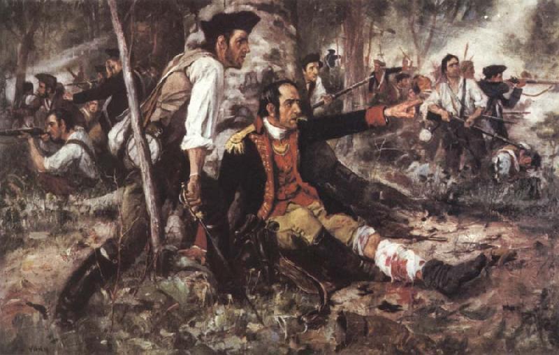 General Herkimer Directing the Battle of Oriskany, Frederick Coffay Yohn